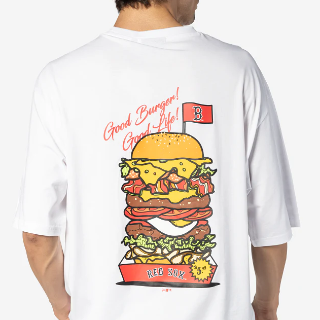 T-SHIRT NEW ERA BOSTON RED SOX MLB BURGUER GRAPHIC