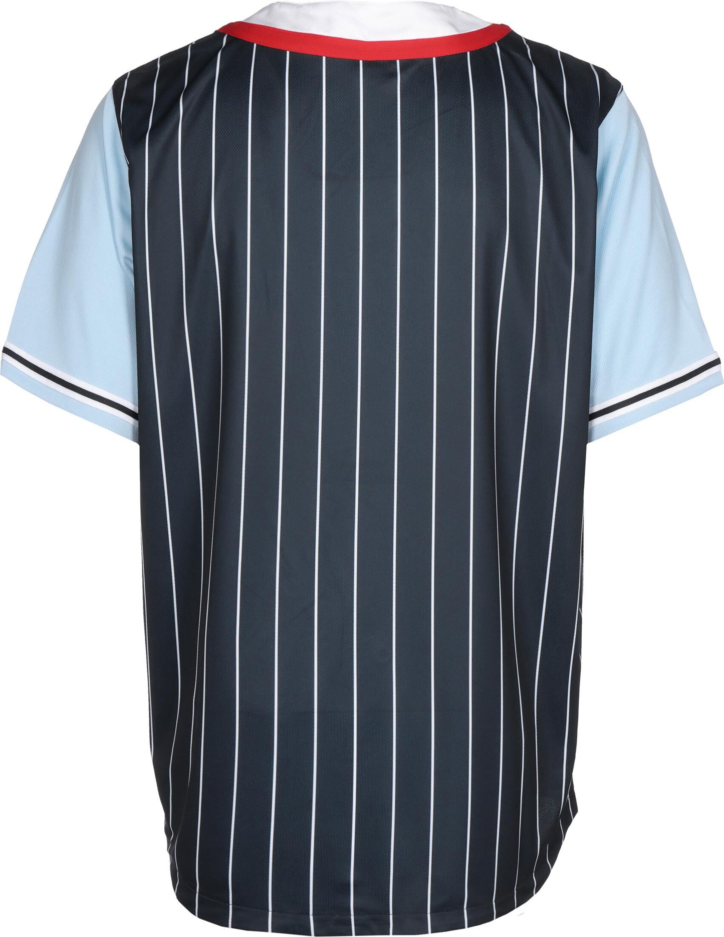 JERSEY KARL KANI COLLEGE BLOCK PINSTRIPE