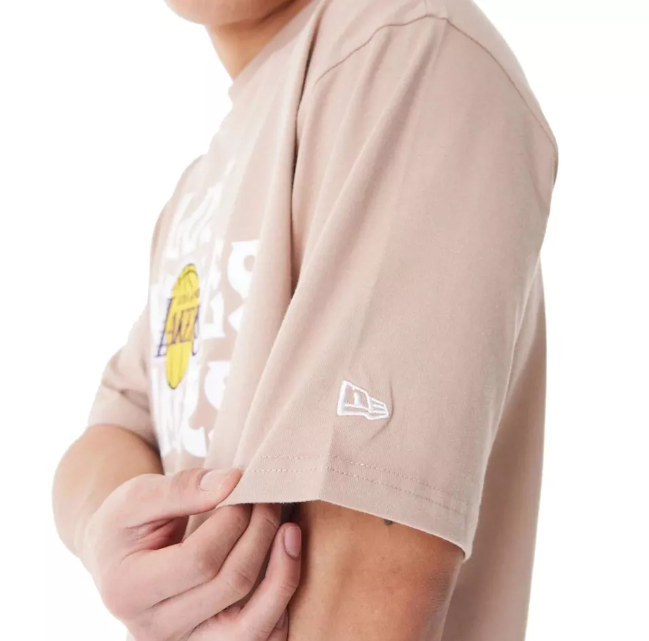 T-SHIRT NBA GRAPHIC LOS LAKERS BIEGE