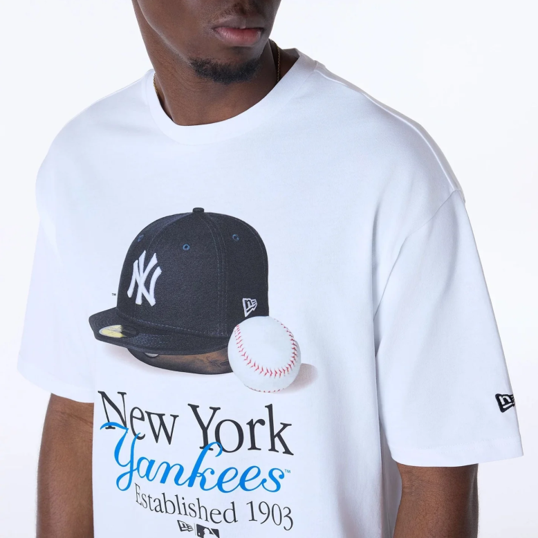 T-SHIRT NEW ERA NEW YORK YANKEES SCRIPT GRAPHIC
