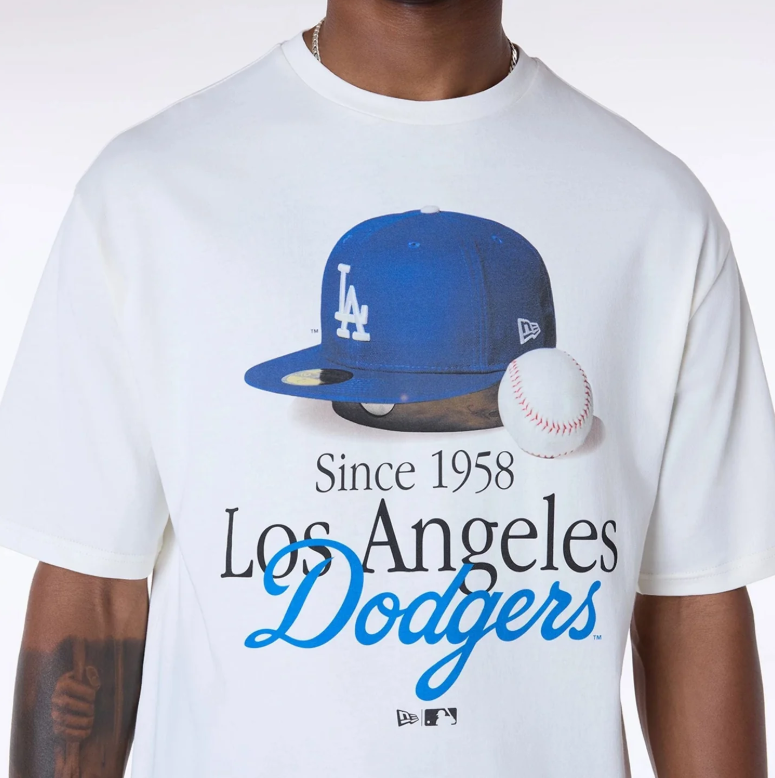 T-SHIRT NEW ERA LOS ANGELES DODGERS SCRIPT GRAPHIC