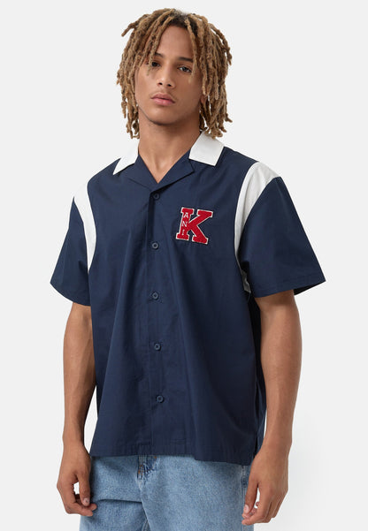 CAMISA KARL KANI RETRO PATCH BOWLING SHIRT