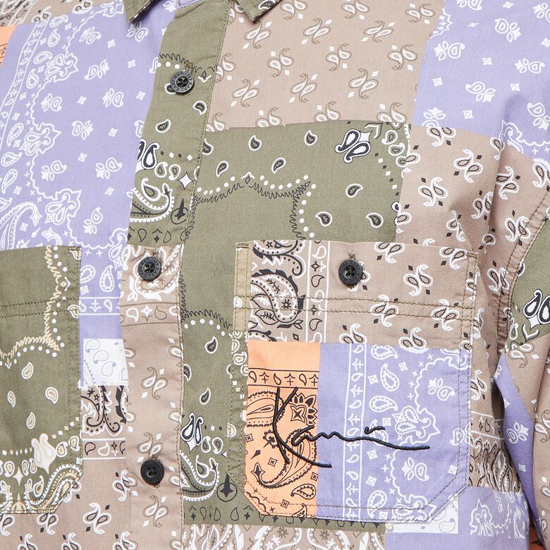 CAMISA KARL KANI CHEST SIGNATURE PAISLEY