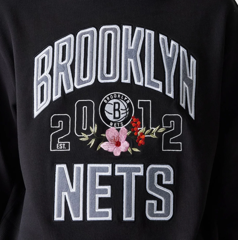 CREW NECK NETS NBA FLORAL