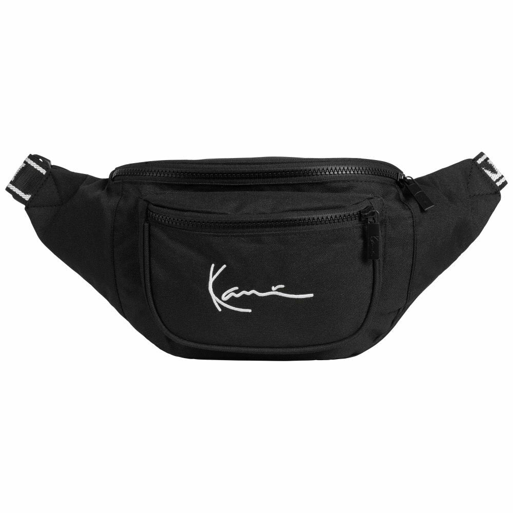 KARL KANI KK SIGNATURE TAPE WAIST BAG BLACK