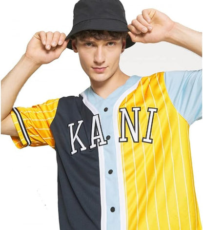 T-SHIRT KARL KANI COLLEGE BLOCK PINSTRIPE