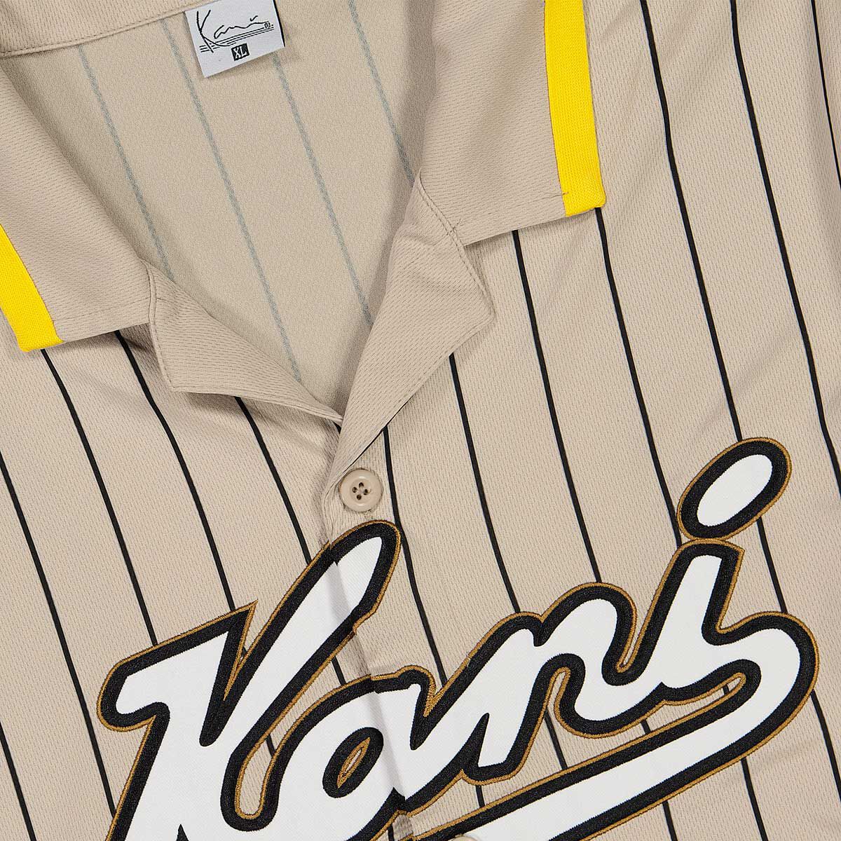 JERSEY KARL KANI VARSITY PINSTRIPE BASEBALL