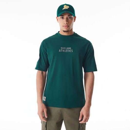 T-SHIRT MLB TARTAN OAKLAND ATHLETICS DARK GREEN