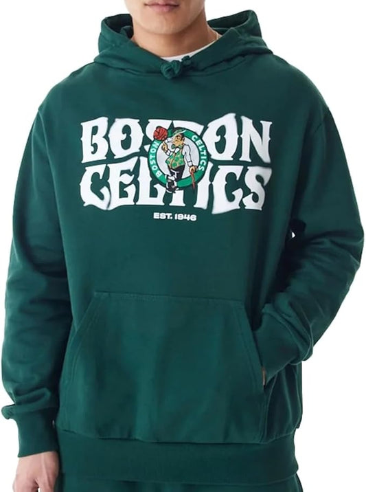 SWEAT BOS CELTICS  NBA GRAPHIC DARK GREEN OVERSIZED