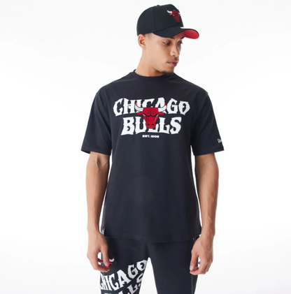 T-SHIRT NBA  GRAPHIC CHICAGO BULLS BLACK