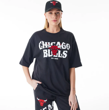 T-SHIRT NBA  GRAPHIC CHICAGO BULLS BLACK