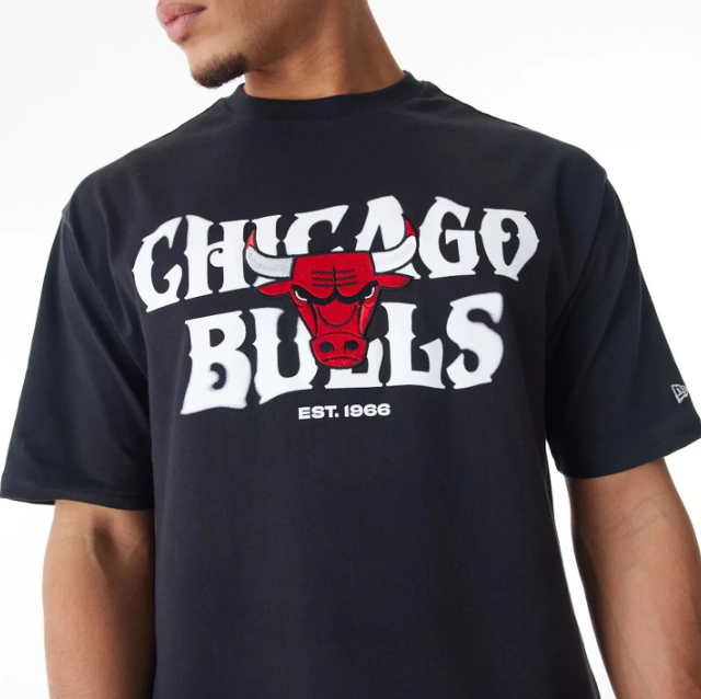 T-SHIRT NBA  GRAPHIC CHICAGO BULLS BLACK