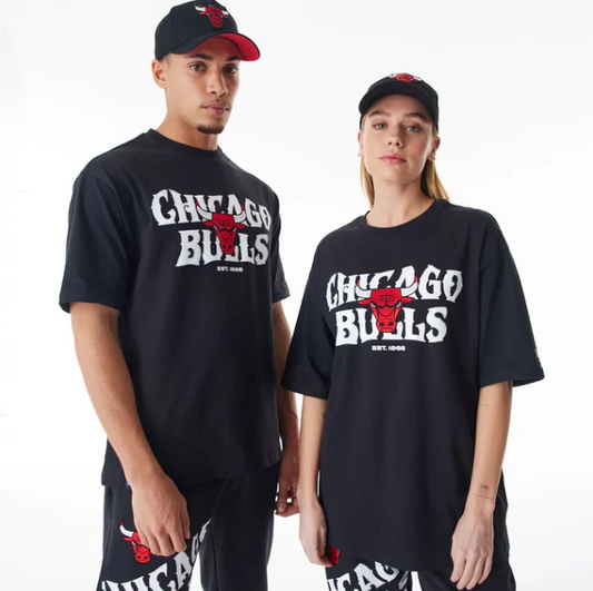 T-SHIRT NBA  GRAPHIC CHICAGO BULLS BLACK