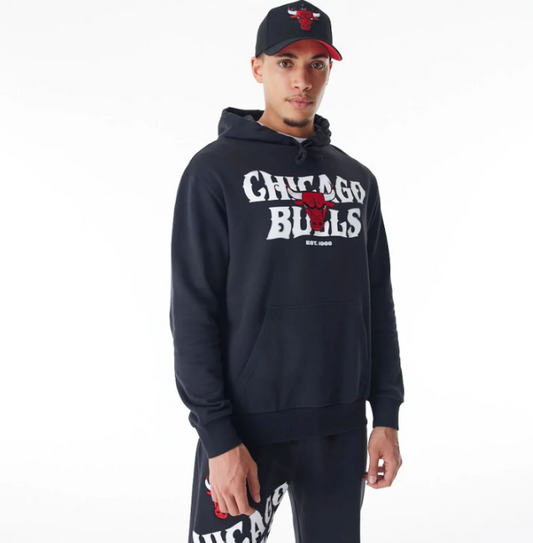 SWEAT CHICAGO BULLS NBA GRAPHIC BLACK OVERSIZED