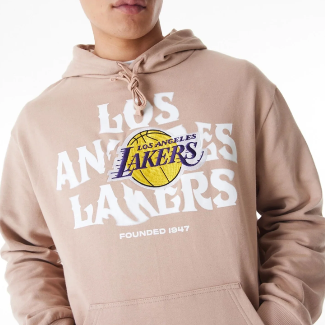 SWEAT LA LAKERS NBA GRAPHIC BEGE OVERSIZED