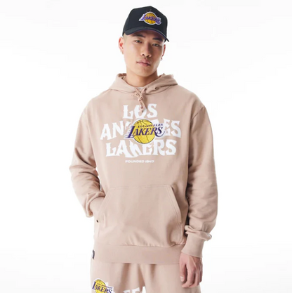 SWEAT LA LAKERS NBA GRAPHIC BEGE OVERSIZED