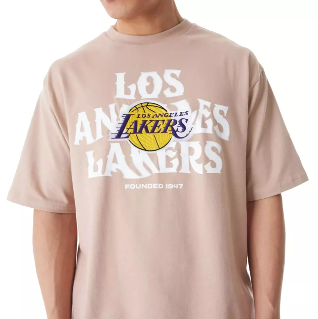 T-SHIRT NBA  GRAPHIC LOS LAKERS BIEGE