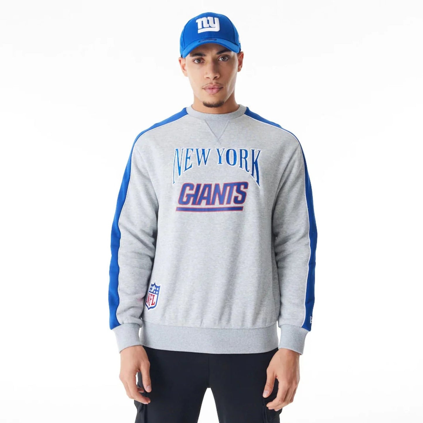 CREW NECK NEW YORK GIANTS NFL GRAPHIC GREY/BLUE