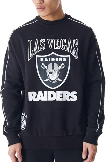 CREW NECK LAS VEGAS RAIDERS NFL GRAPHIC BLACK