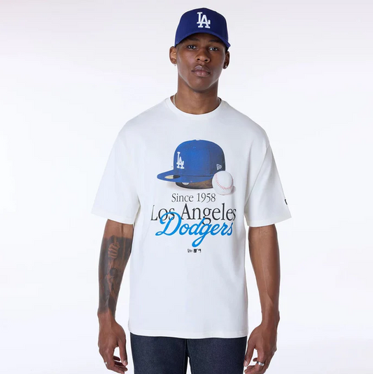 T-SHIRT NEW ERA LOS ANGELES DODGERS SCRIPT GRAPHIC