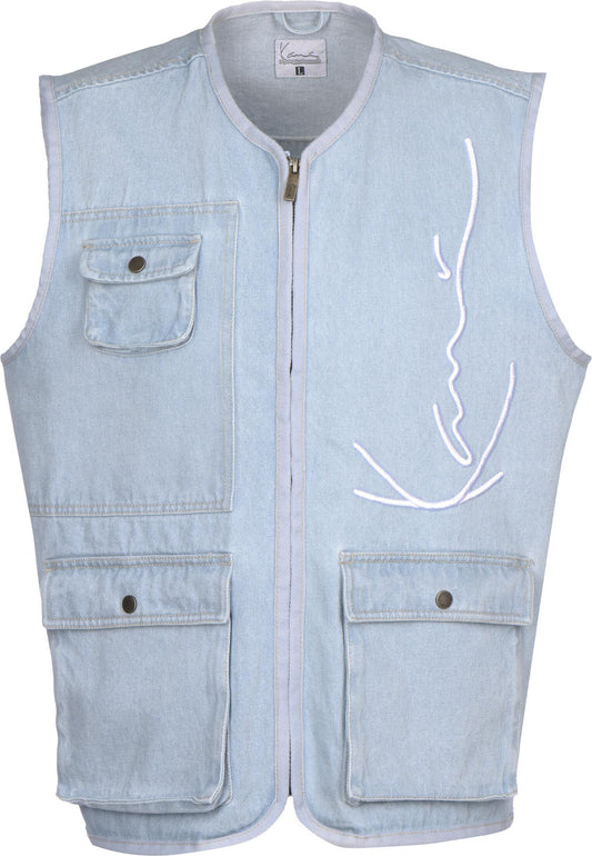 CASACO KARL KANI  SIGNATURE UTILITY VEST LIGTH