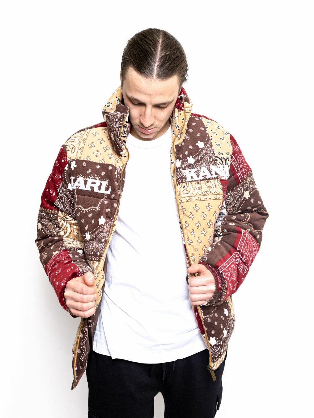 CASACO KARL KANI RETRO PAISLEY CORDUROY