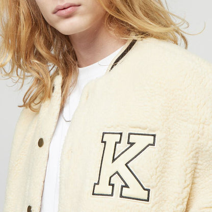 CASACO KARL KANI RETRO PATCH TEDDY COLLEGE