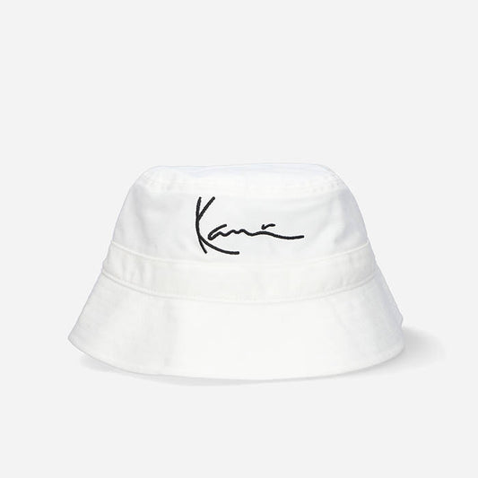 KK SIGNATURE BUCKET HAT WHT