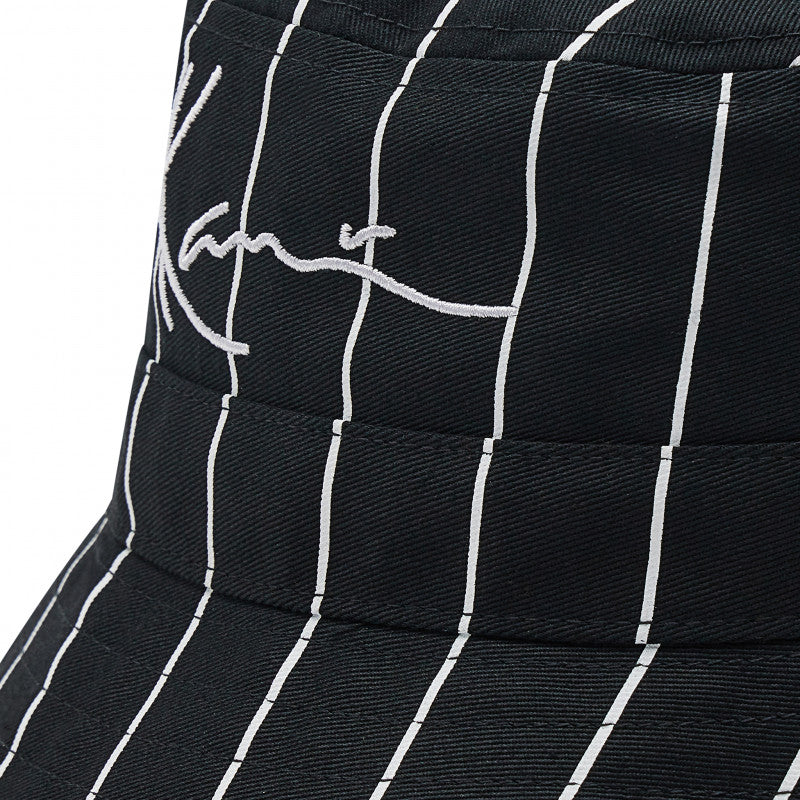 KARL KANI SIGNATURE PINSTRIPE BUCKET