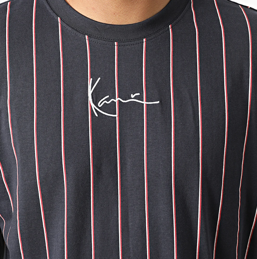 T-SHIRT KARL KANI SMALL SIGNATURE PINSTRIPE