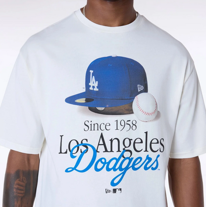 T-SHIRT NEW ERA LOS ANGELES DODGERS SCRIPT GRAPHIC