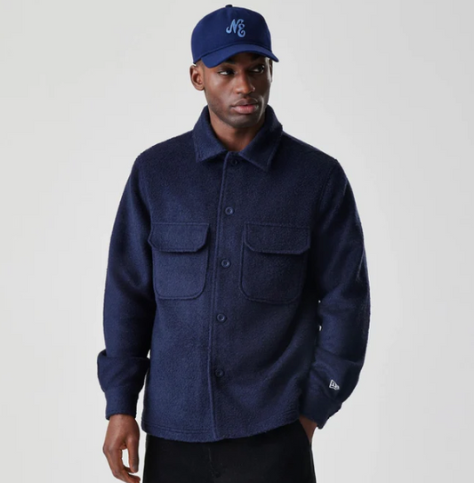 New Era Borg Navy Shacket