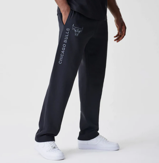 Chicago Bulls NBA Linear Black Straight Leg Joggers