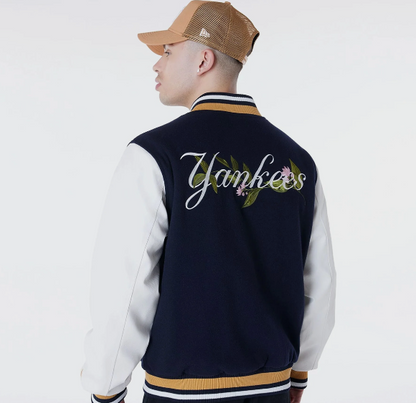 MLB Floral Varsity Jacket New York Yankees