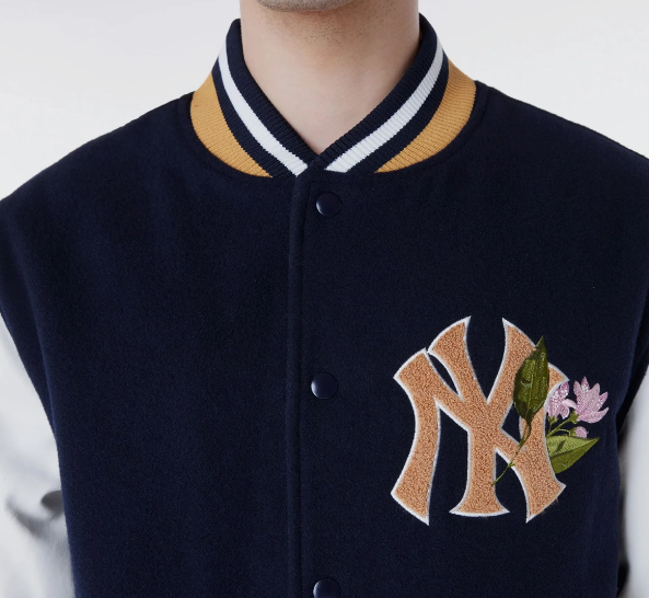 MLB Floral Varsity Jacket New York Yankees