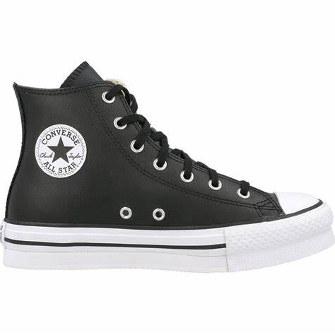 CHUCK TAYLOR ALL STAR EVA PLATFORM LEATHER HI BLACK