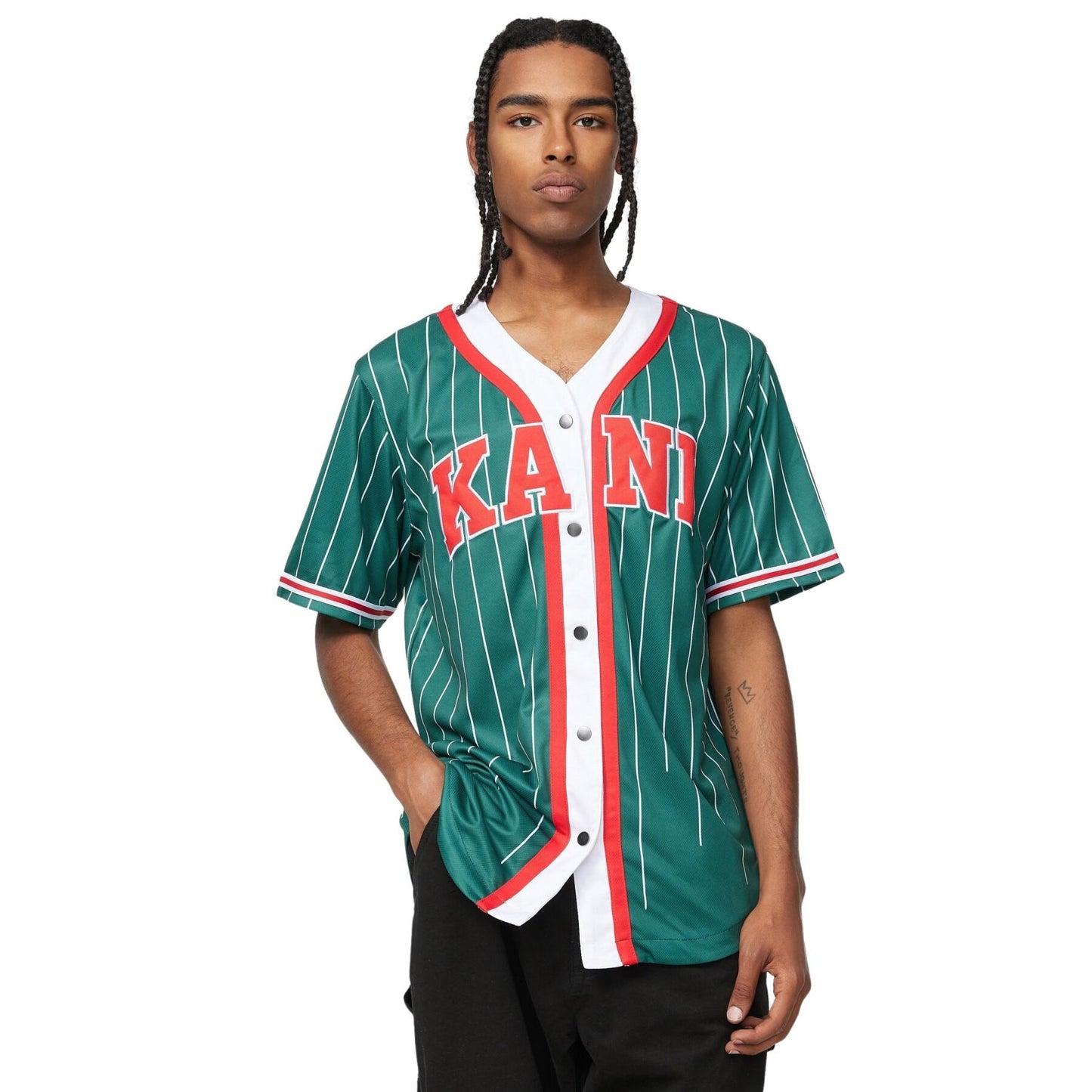 JERSEY KARL KANI SERLF PINSTRIPE