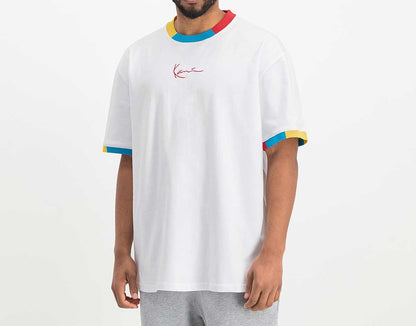 T-SHIRT KARL KANI  SMALL SIGNATURE  WHITE