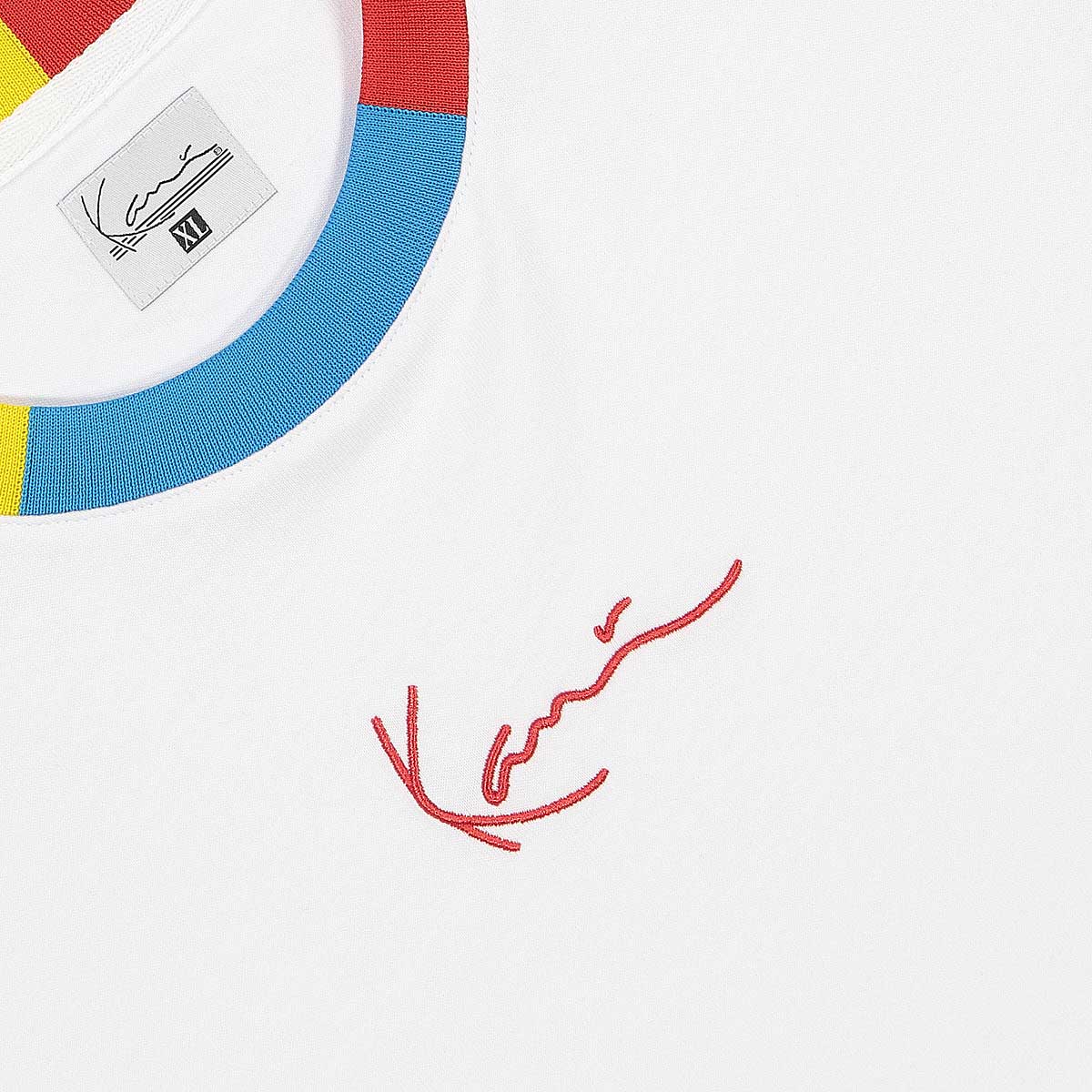 T-SHIRT KARL KANI  SMALL SIGNATURE  WHITE